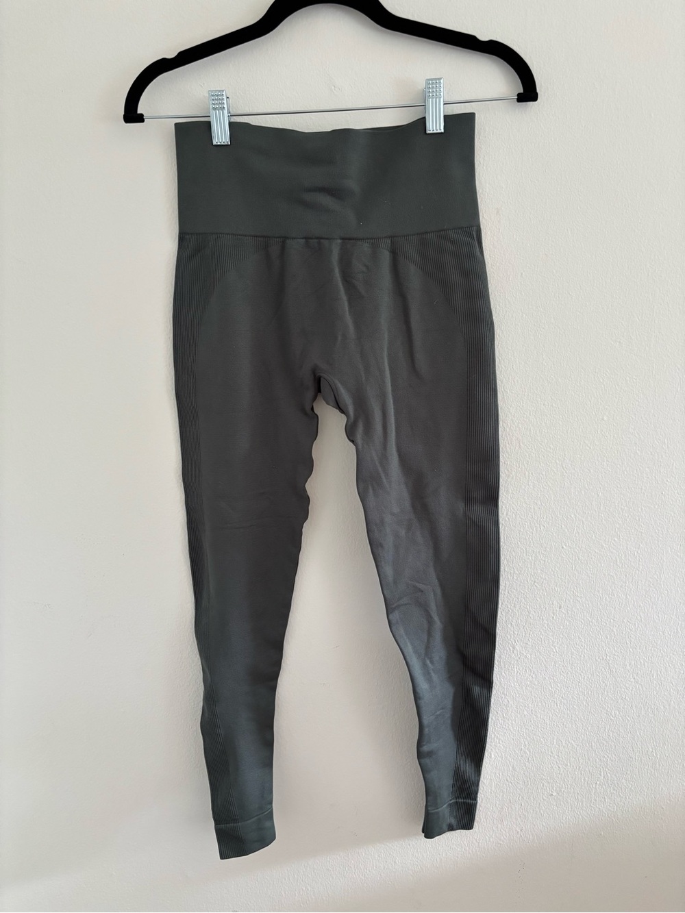 SET Active Seamless High-Waist Leggings - Charcoal Green